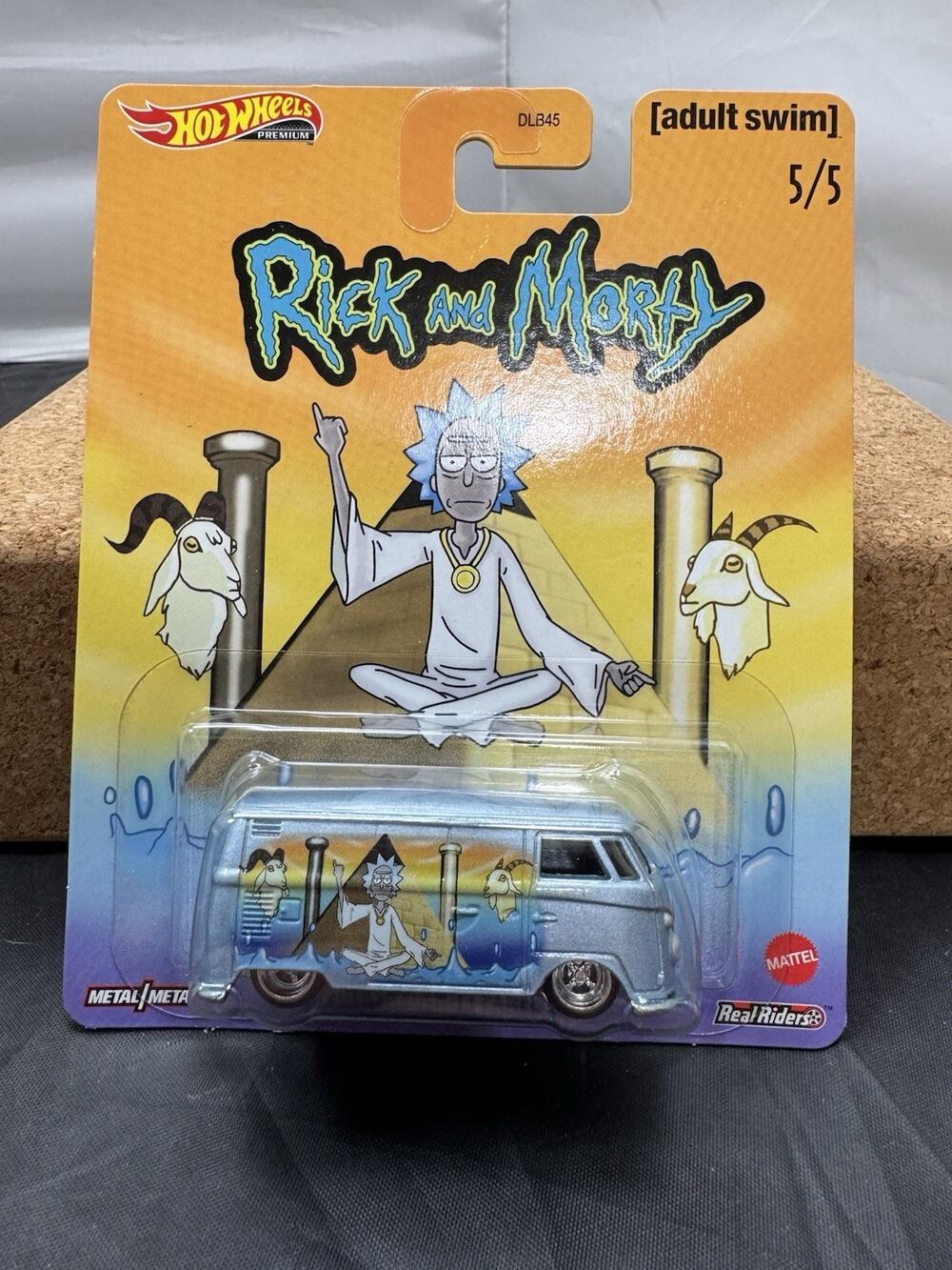 Hot Wheels Volkswagen T1 Panel Bus Rick & Morty Adult Swim Real Riders 5/5 GJR28